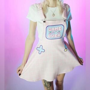 Sweet Society Hot Topic Skirtall Size S Kawaii EMO Pastel Goth Whimsigoth Y2K